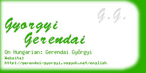 gyorgyi gerendai business card